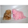 Image 1 : TY BEANIE BABIES 12" PINK FLUFFY CAT & BROWN FLUF