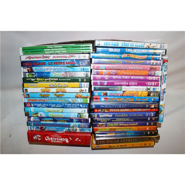 40 KIDS CARTOONS DVDS