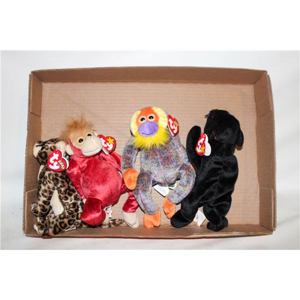 TY BEANIE BABIES W/TAGS JUNGLE ANIMALS - SNEAKY,