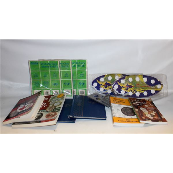 LOT OF COIN BOOKS, COIN
