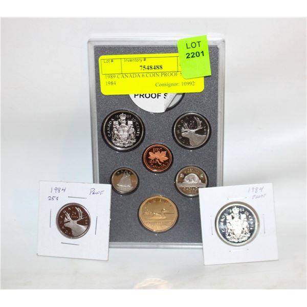 1989 CANADA 6 COIN PROOF SET/ 1984