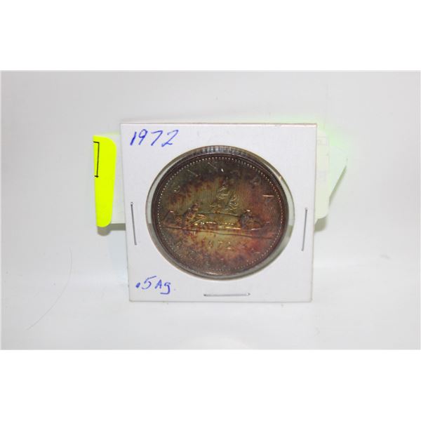 1972 CANADA SILVER .500 DOLLAR