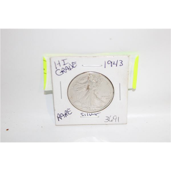 1943 US SILVER HALF DOLLAR