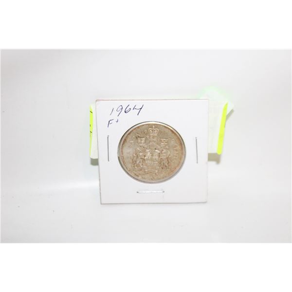 1964 CANADA 50 CENT SILVER COIN