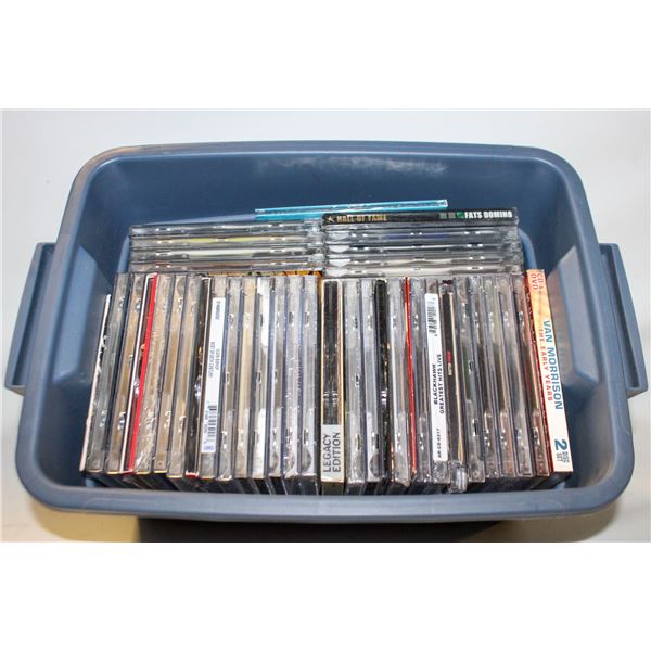 40 COUNT OF ROCK/COUNTRY CDS WITH BIN