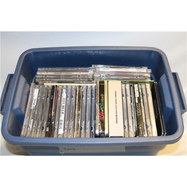 40 COUNT OF ROCK/COUNTRY CDS WITH BIN