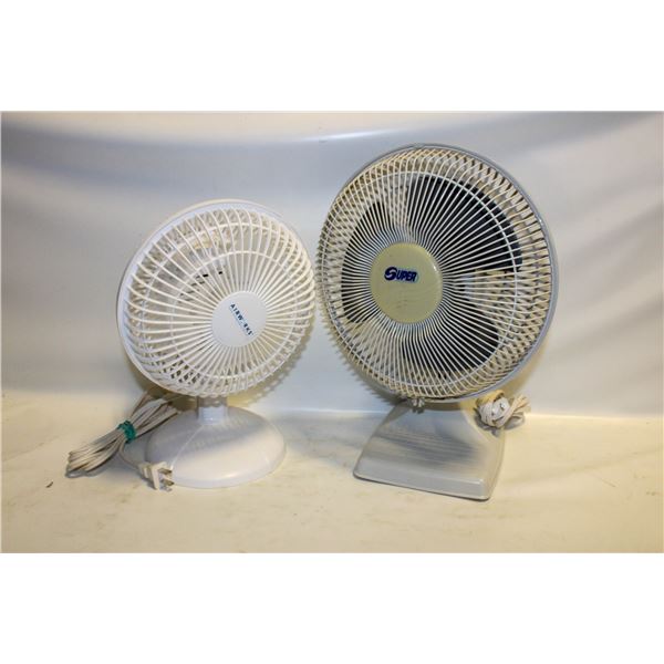 LOT OF 2 OSCILLATING FANS