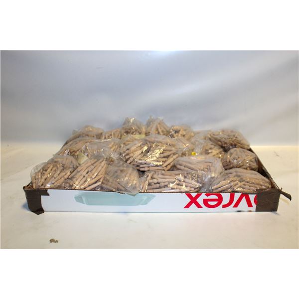 LARGE LOT OF DIY WOODEN PEGS