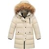 Image 1 : NEW AMROPI KIDS GIRLS WINTER PUFFER JACKET BEIGE