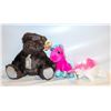 Image 1 : 3 NEW WITH TAGS STUFFIES TOYS BEAR + 2 UNICORNS