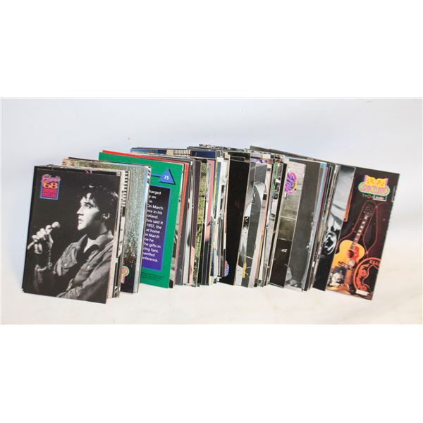 LOT OF 100 OF VINTAGE ELVIS TRADING CARDS