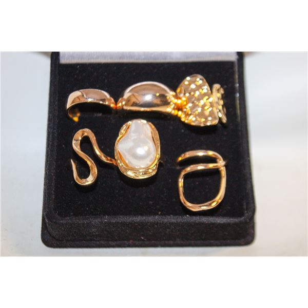 NEW 6PCS/SET RING SET ADJUSTABLE SIZE
