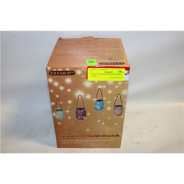 NEW MASON JAR WITH 20 LEDS LIGHT