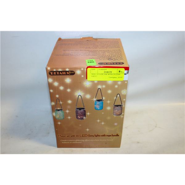 NEW POT MASON JAR WITH LED FAIRY LIGHTS