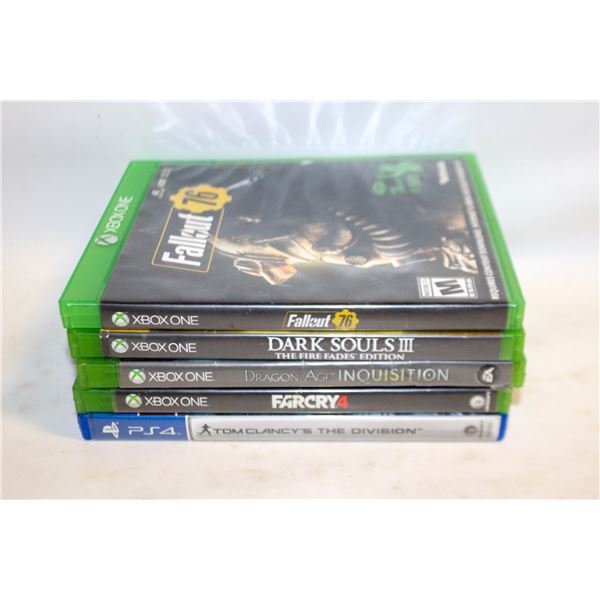 LOT OF XBOX ONE AND PS4 GAMES
