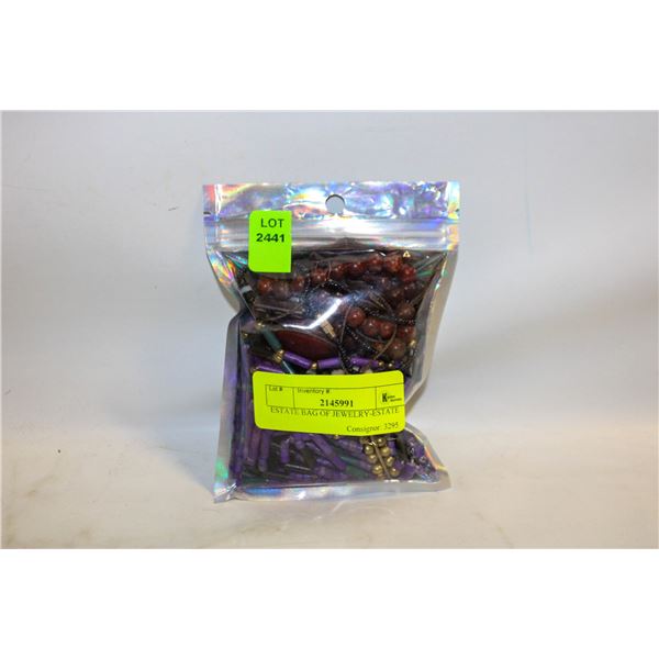 ESTATE BAG OF JEWELRY-ESTATE