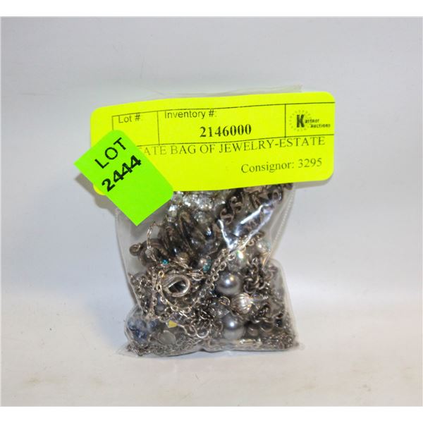 ESTATE BAG OF JEWELRY-ESTATE