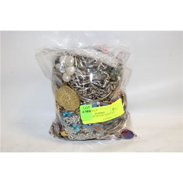 BAG FULL OF ESTATE JEWELRY -ESTATE