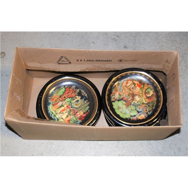 LOT OF 10 RUSSIAN WALL PLATES