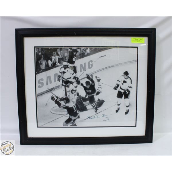 AUTOGRAPHED BOBBY ORR PHOTOGRAPH 27 IN X 22 IN