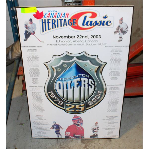 MOUNTED 2003 EDMONTON OILERS HERITAGE