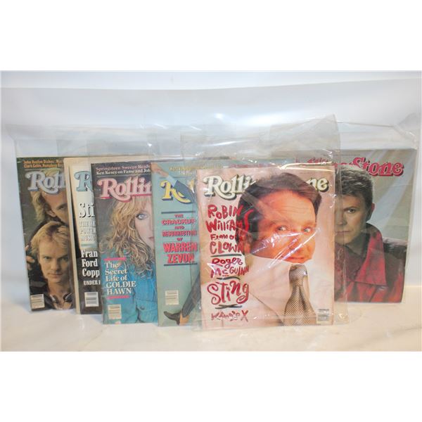 ROLLING STONE MAGAZINE FROM 80'S AND 90'S