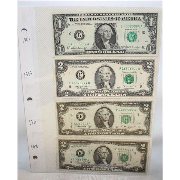 US 3X $2 1X$1 VARIOUS YEARS