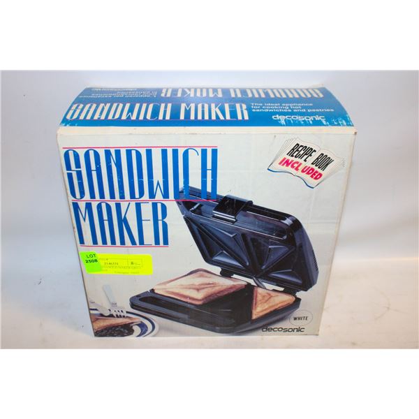 VINTAGE SANDWICH MAKER GRILL ORIGINAL BOX