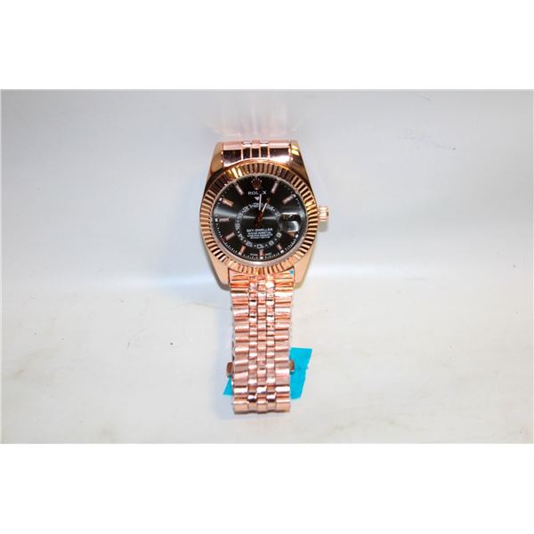 REPLICA ROLEX ROSE GOLDTONED SKY-DWELLER
