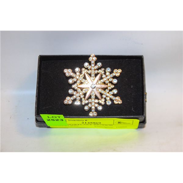 NEW SNOWFLAKE BROOCH SPARKLING