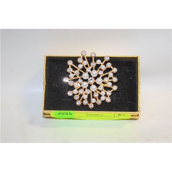 NEW PEARL AND RHINESTONE ACCENTS