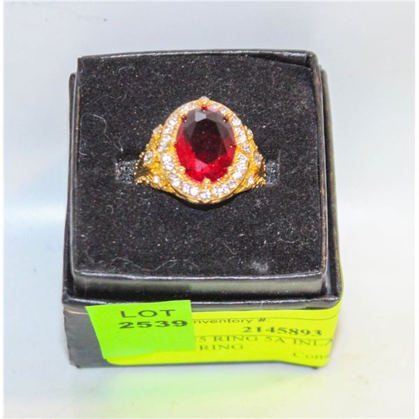 NEW S925 RING 5A INLAY CARVED FLORAL RING