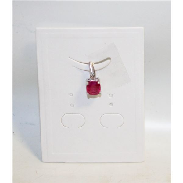 #64-NATURAL RED RUBY PENDANT