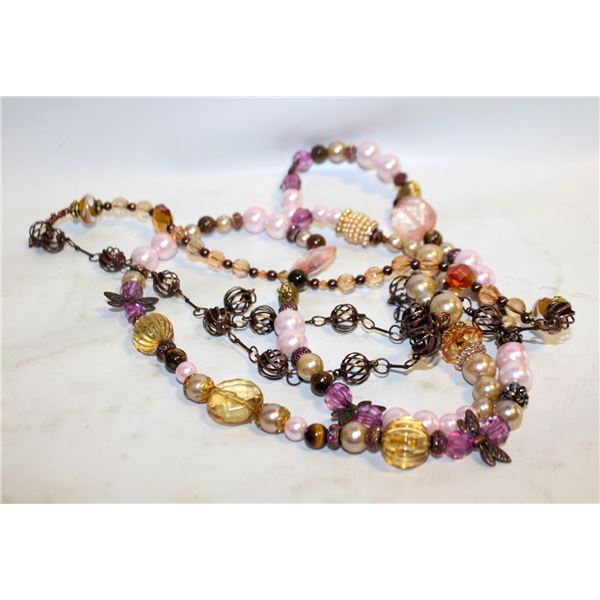 HANDMADE PURPLE/BUTTERFLY THEME CUSTOM NECKLACE