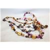 Image 1 : HANDMADE PURPLE/BUTTERFLY THEME CUSTOM NECKLACE