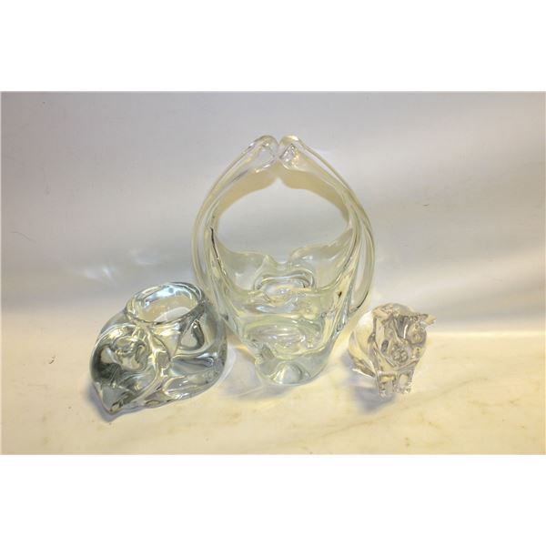 MURANO ART GLASS BASKET, PRINCESS HOUSE