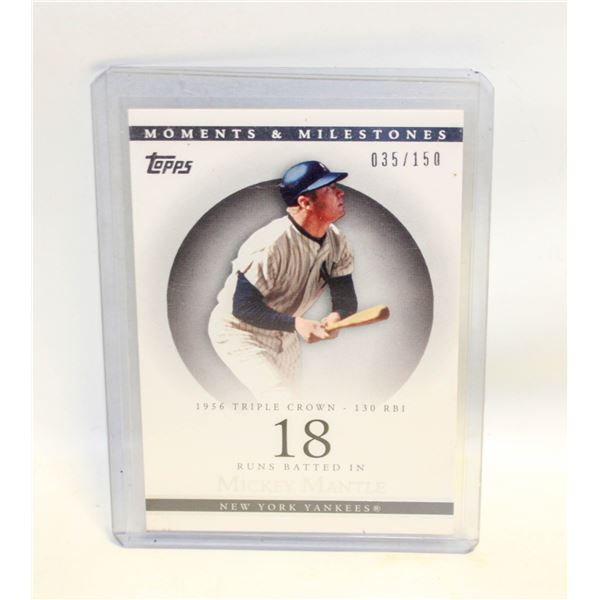 MICKEY MANTLE 35/150 TOPPS 2007