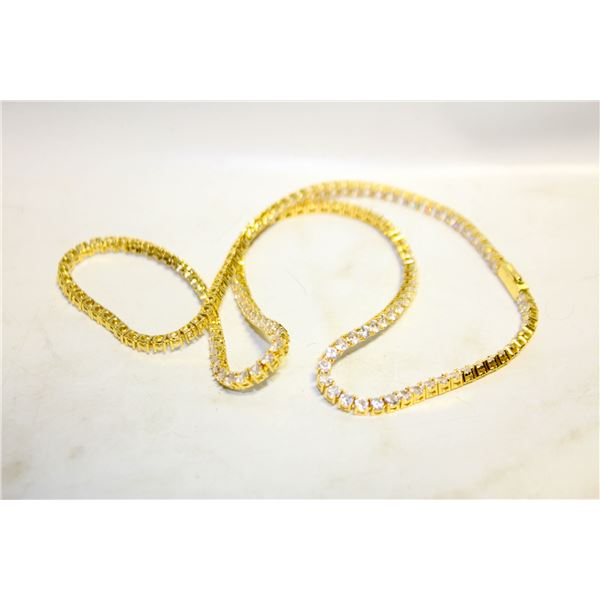 20 INCH 6ICE GOLDTONED NECKLACE