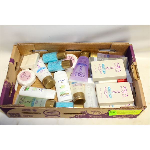 BATH SALTS, BODY LOTION, SOAPS, CONDITIONERS NEW