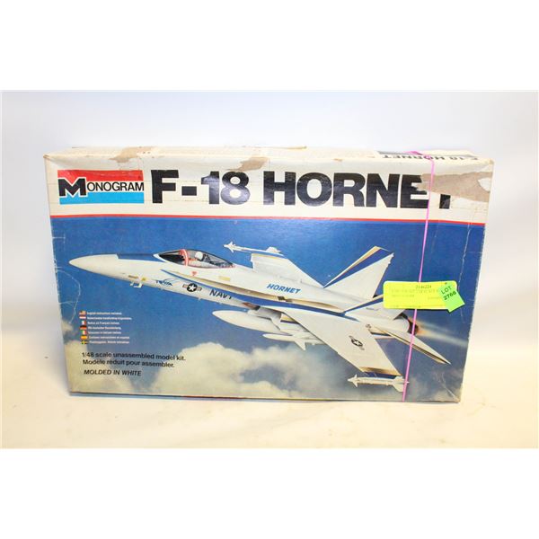 F-18 HORNET 1/48 SCALE MODEL KIT MONOGRAM