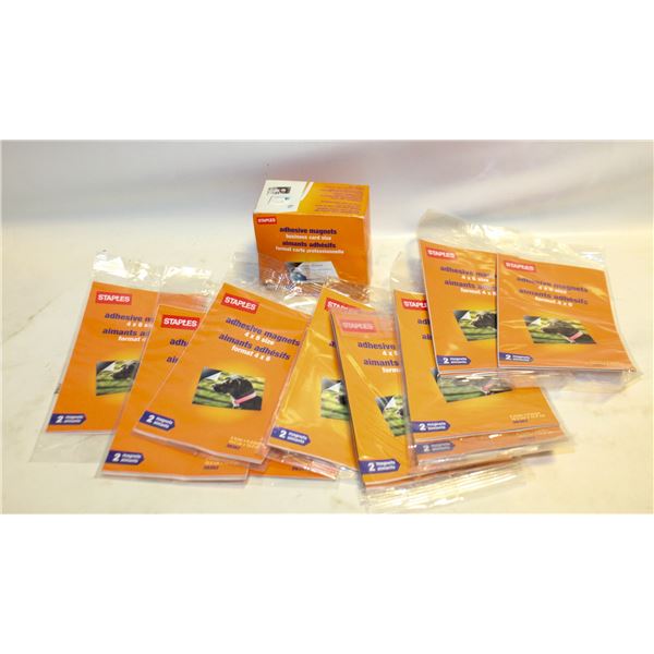 ADHESIVE MAGNETS NEW 4"X6" & BUSINESS CARD SIZE