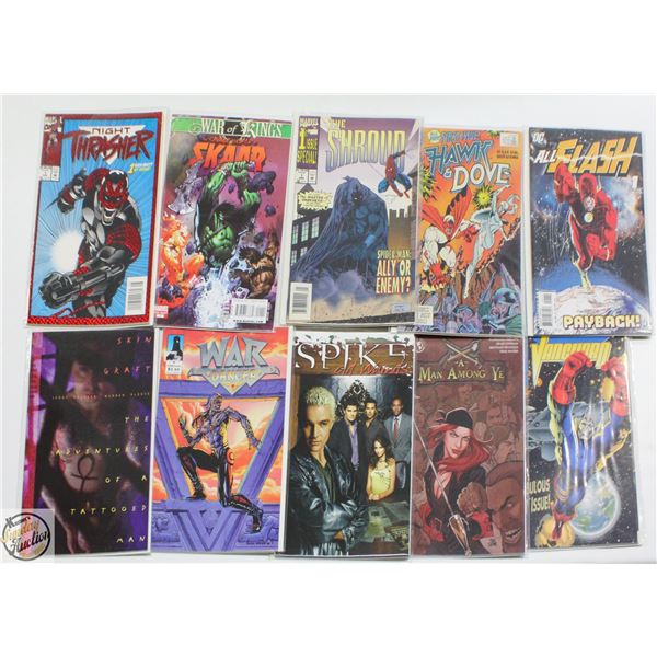 #1 ISSUE COMIC LOT, MARVEL, DC, INDY, 10 BOOKS