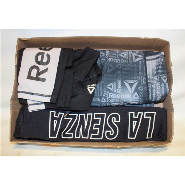 3 PAIRS MED TIGHTS REEBOK AND LA SENZA LADIES