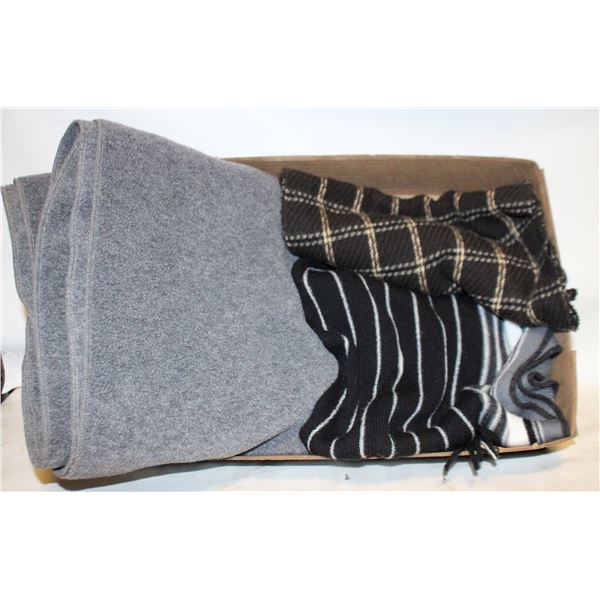 3 WINTER SCARVES INC X- LARGE GREY