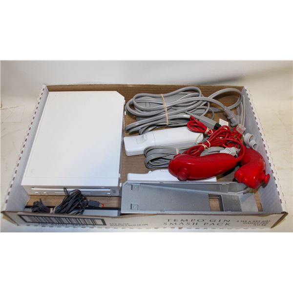 NINTENDO WII WITH 9 GAMES AND 2 CONTROLLERS