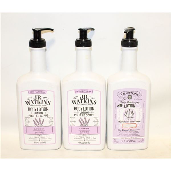 LOT OF 3 WATKINS BODY LOTION LAVENDER