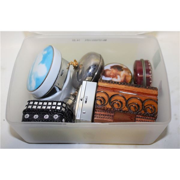 9 SMALL INTERESTING TRINKET BOXES