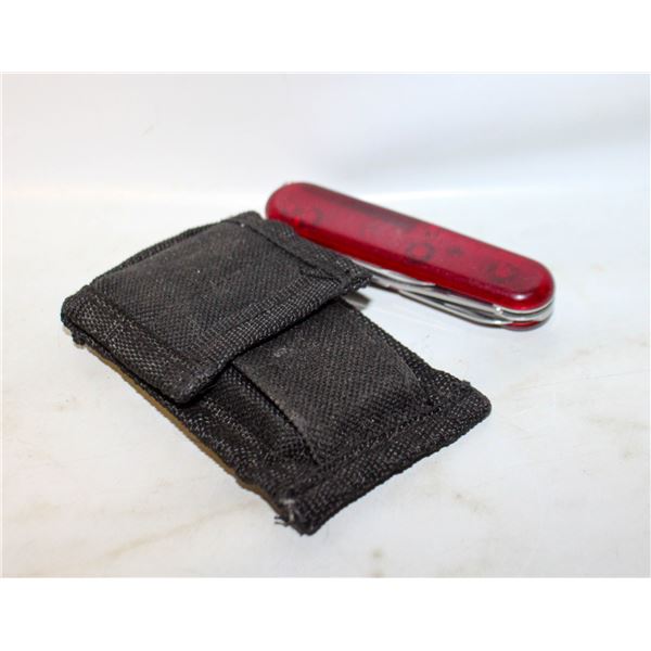 SWISS ARMU KNIFE WITH SHARPENING STONE