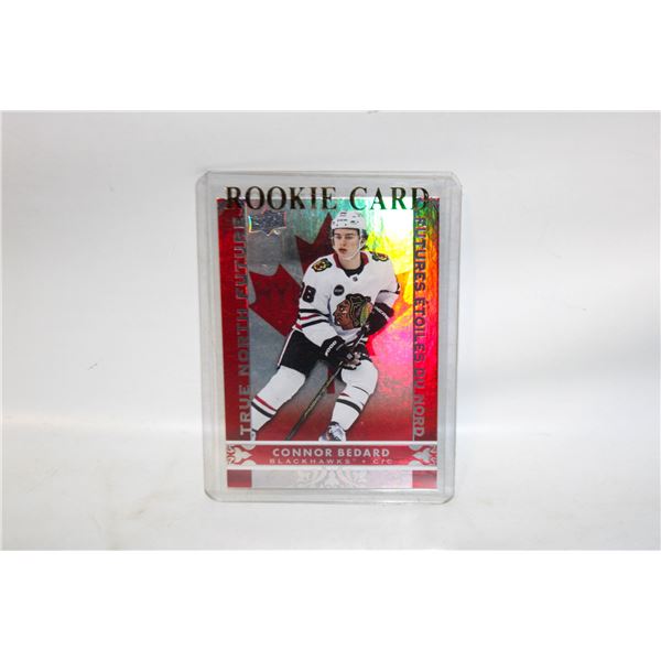 CONNOR BEDARD ROOKIE CARD CHICAGO