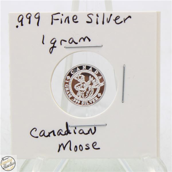#3309- CANADIAN .999 FINE SILVER 1 GRAM TOKEN